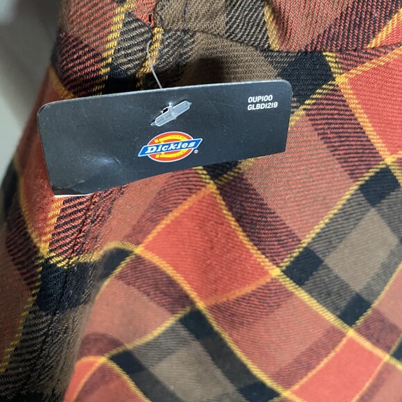 NWT DICKIES Plaid Hooded Jacket sz S/M - Picture 7 of 7